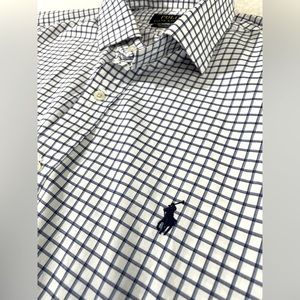 POLO RALPH LAUREN Men’s Button Down shirt classic plaid. Size XL
